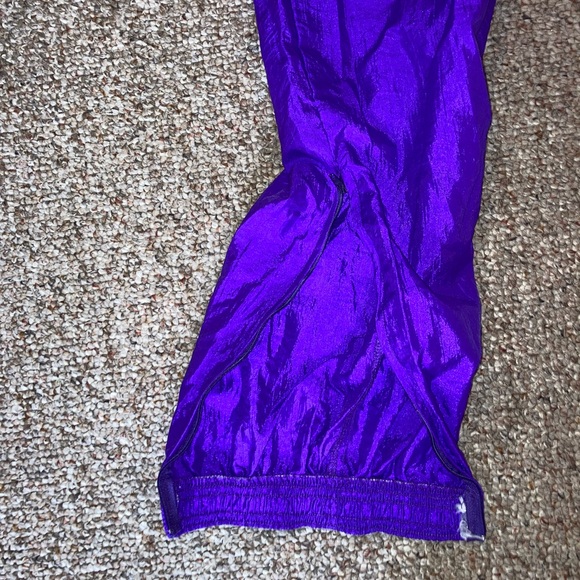 Umbro Retro Windbreaker Track Parachute Pants Athletic Joggers Vintage M Purple - Picture 8 of 12